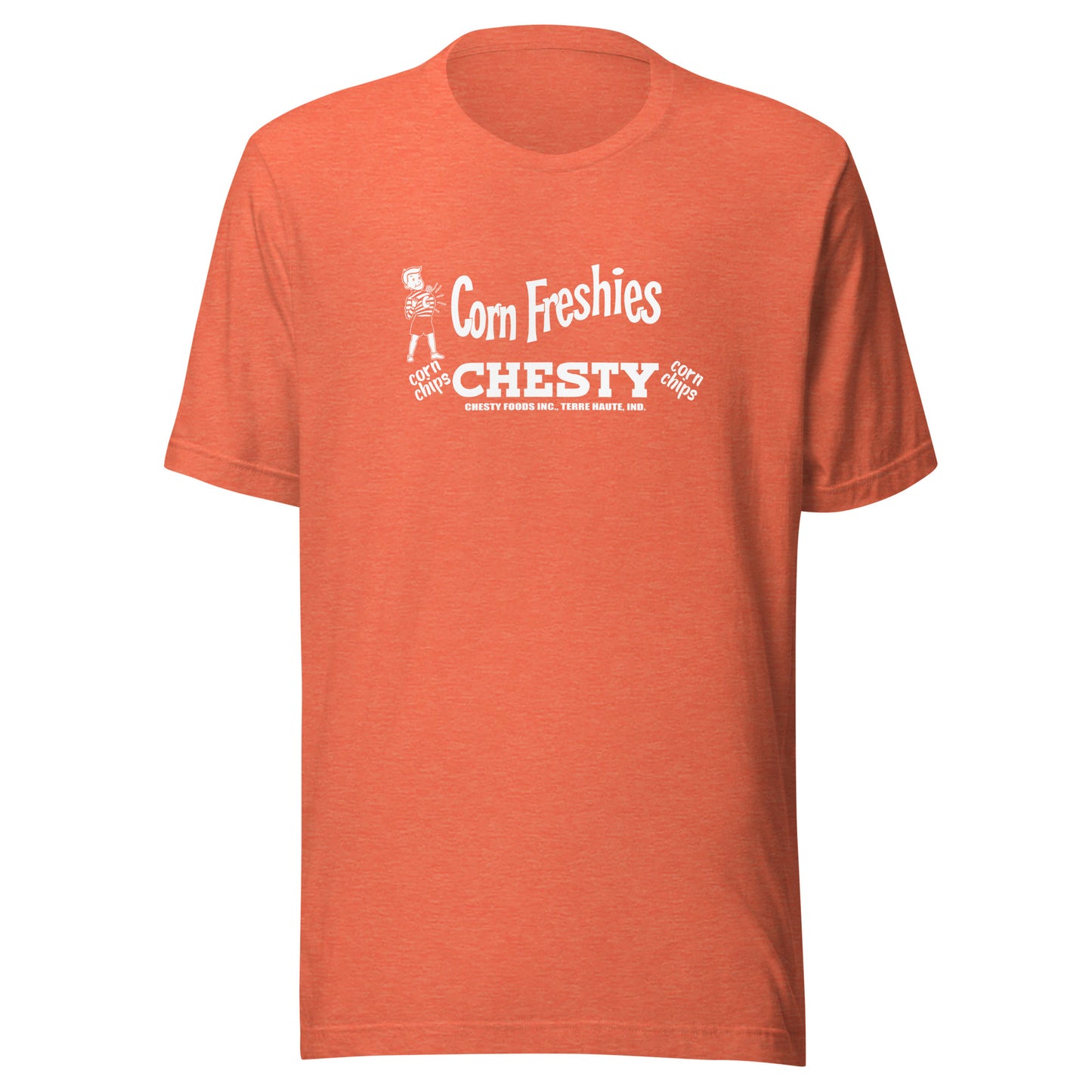 Chesty Corn Chips / Chesty Foods (white) - Terre Haute Indiana  -  Short-Sleeve Unisex T-Shirt