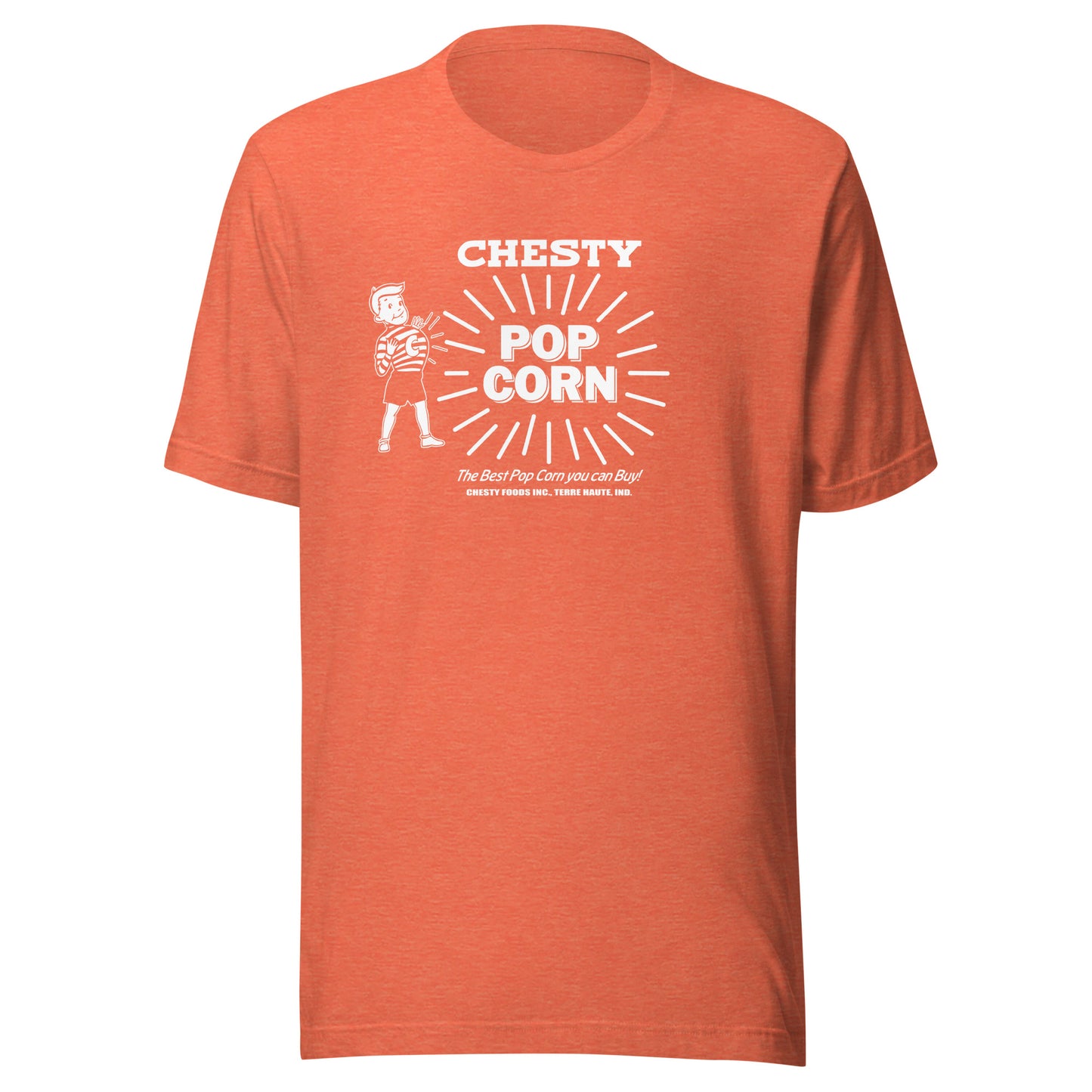 Chesty Pop Corn / Chesty Foods (white) - Terre Haute Indiana  -  Short-Sleeve Unisex T-Shirt