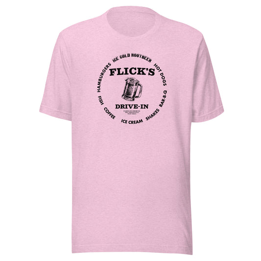 Flick’s Drive-In / Dairy Bar - rootbeer mug design (black) - Brazil Indiana  -  Short-Sleeve Unisex T-Shirt