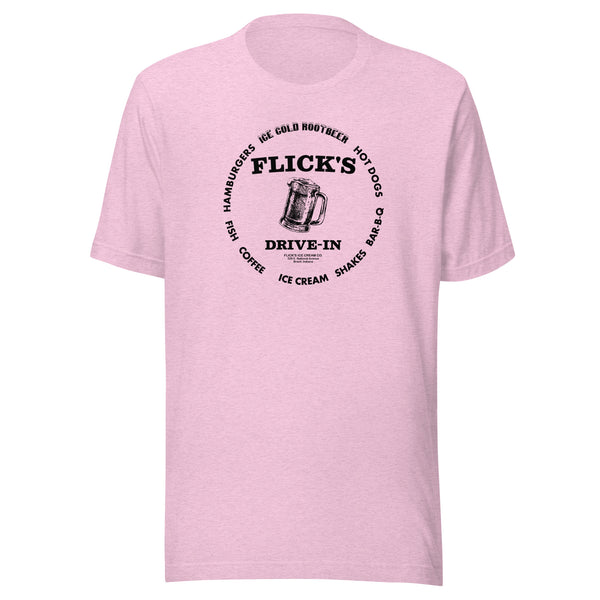Flick’s Drive-In / Dairy Bar - rootbeer mug design (black) - Brazil Indiana  -  Short-Sleeve Unisex T-Shirt
