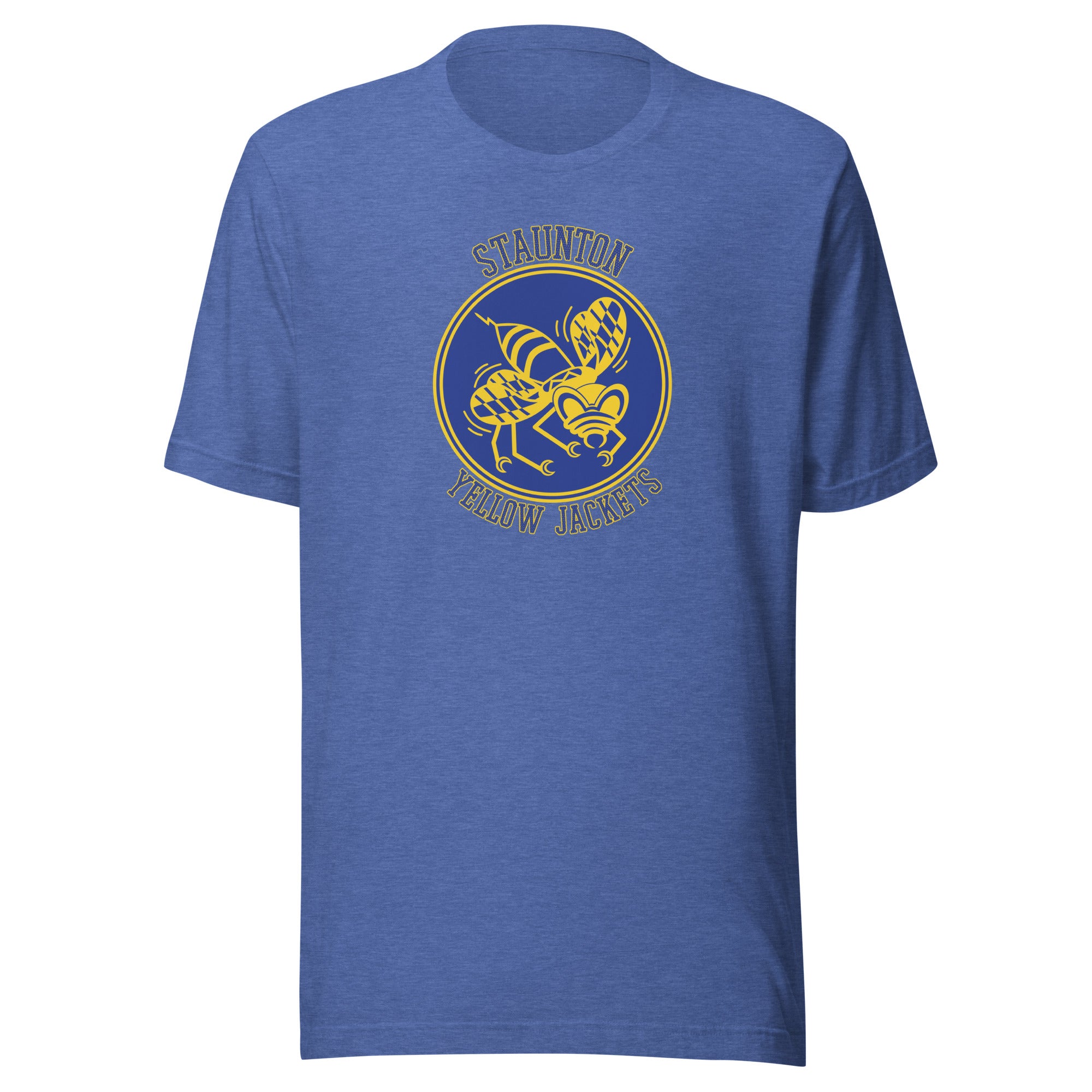 Staunton HS Yellow Jackets - center court design  -  Unisex t-shirt