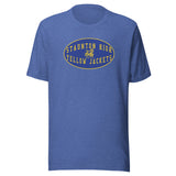 Staunton HS Yellow Jackets - mascot shield  -  Unisex t-shirt