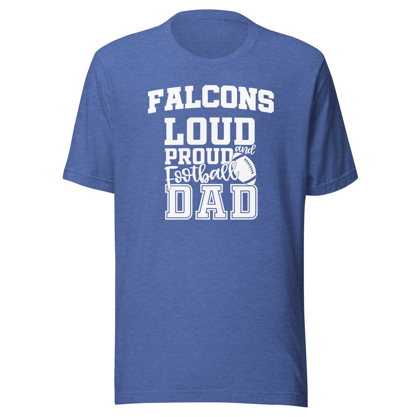 CUSTOMIZABLE - North Vermillion HS Falcons Football Dad  -  Unisex t-shirt