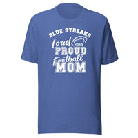 CUSTOMIZABLE - Martinsville Jr./Sr. HS Blue Streaks Football Mom  -  Unisex t-shirt