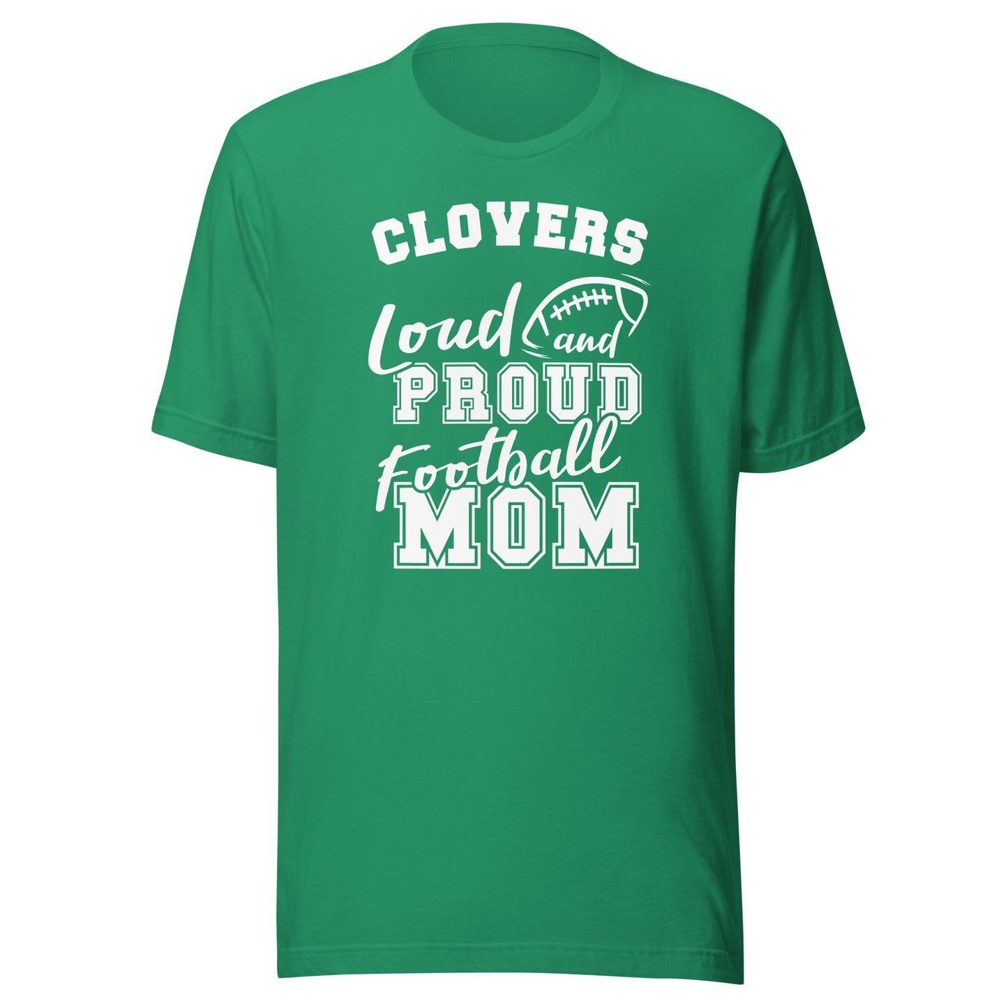 CUSTOMIZABLE - Cloverdale HS Clovers Football Mom  -  Unisex t-shirt