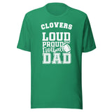 CUSTOMIZABLE - Cloverdale HS Clovers Football Dad  -  Unisex t-shirt