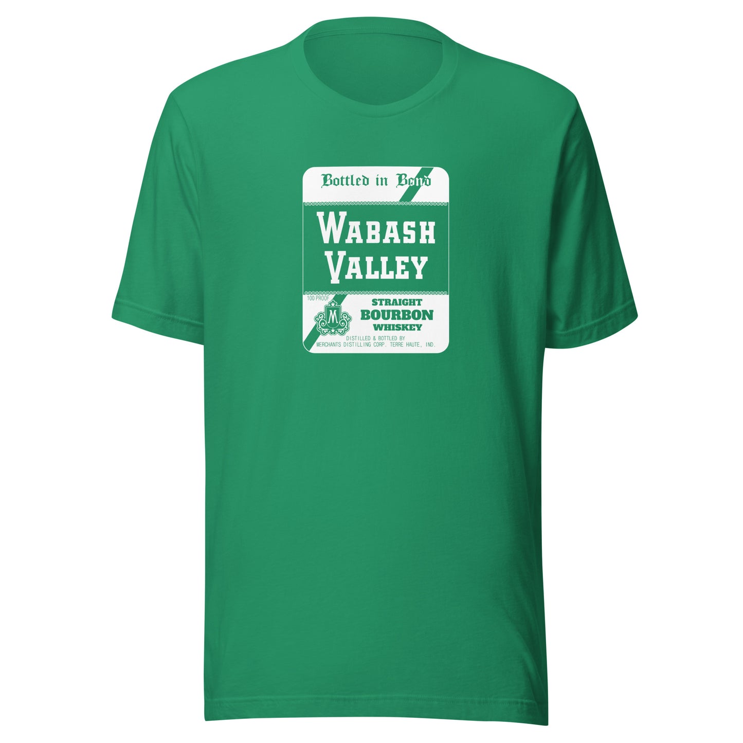 Wabash Valley Whiskey / Merchants Distilling (white) - Terre Haute Indiana  -  Short-Sleeve Unisex T-Shirt