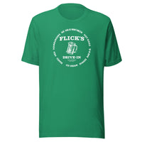 Flick’s Drive-In / Dairy Bar - rootbeer mug design (white) - Brazil Indiana  -  Short-Sleeve Unisex T-Shirt