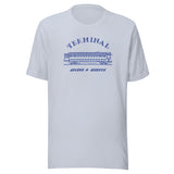 Terminal Sports & Spirits - Terre Haute Indiana - interurban design  -  Unisex t-shirt