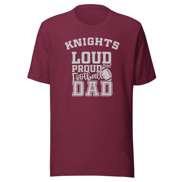 CUSTOMIZABLE - Northview HS Knights Football Dad -  Unisex t-shirt