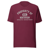 Northview HS Knights - Property of Athletic Dept. - Unisex t-shirt