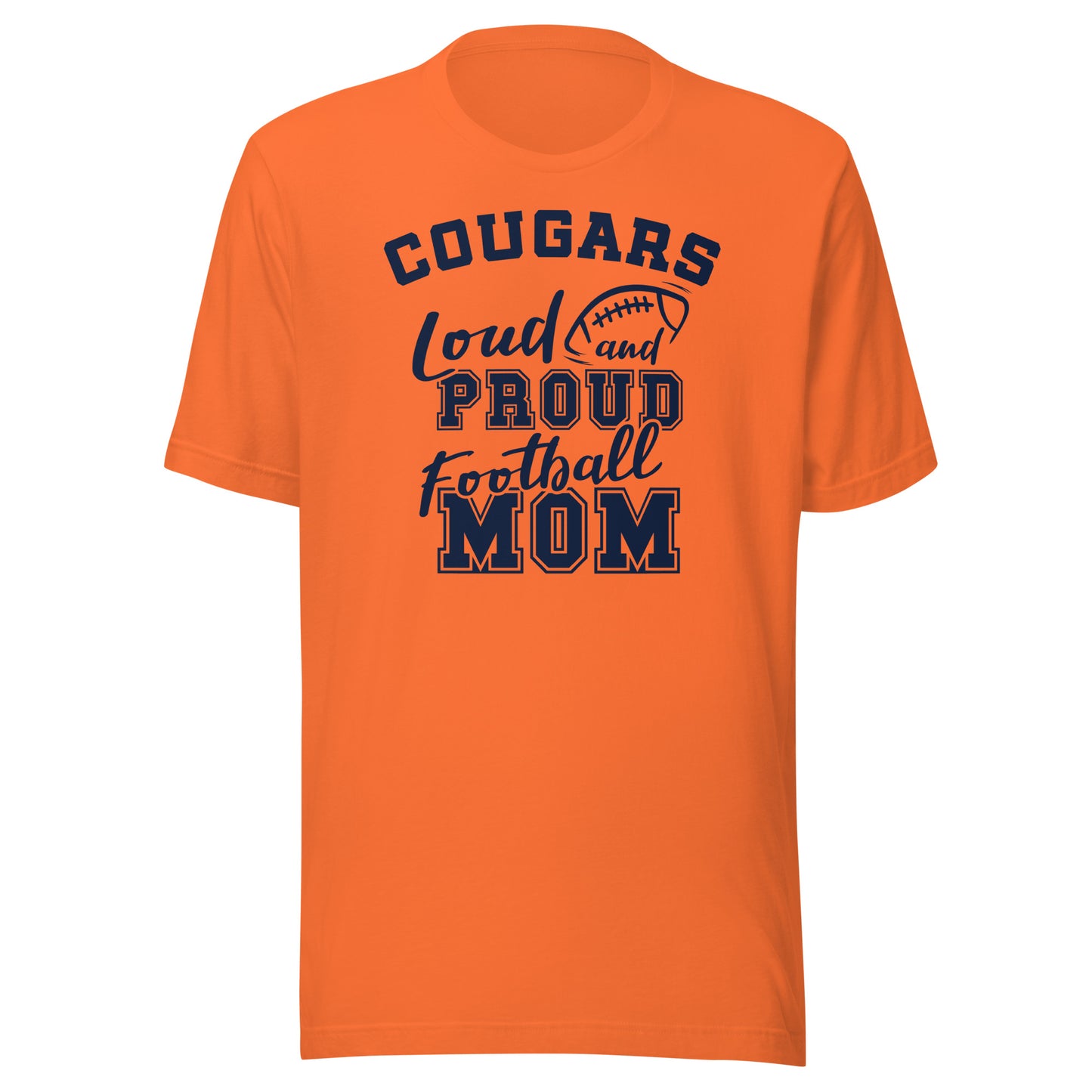 CUSTOMIZABLE - North Putnam HS Cougars Football Mom  -  Unisex t-shirt