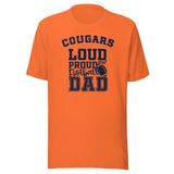 CUSTOMIZABLE - North Putnam HS Cougars Football Dad  -  Unisex t-shirt