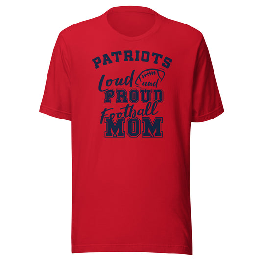 CUSTOMIZABLE - Terre Haute North Vigo HS Patriots Football Mom  -  Unisex t-shirt