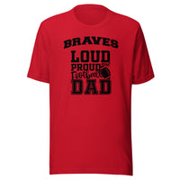 CUSTOMIZABLE - Terre Haute South Vigo HS Braves Football Dad  -  Unisex t-shirt