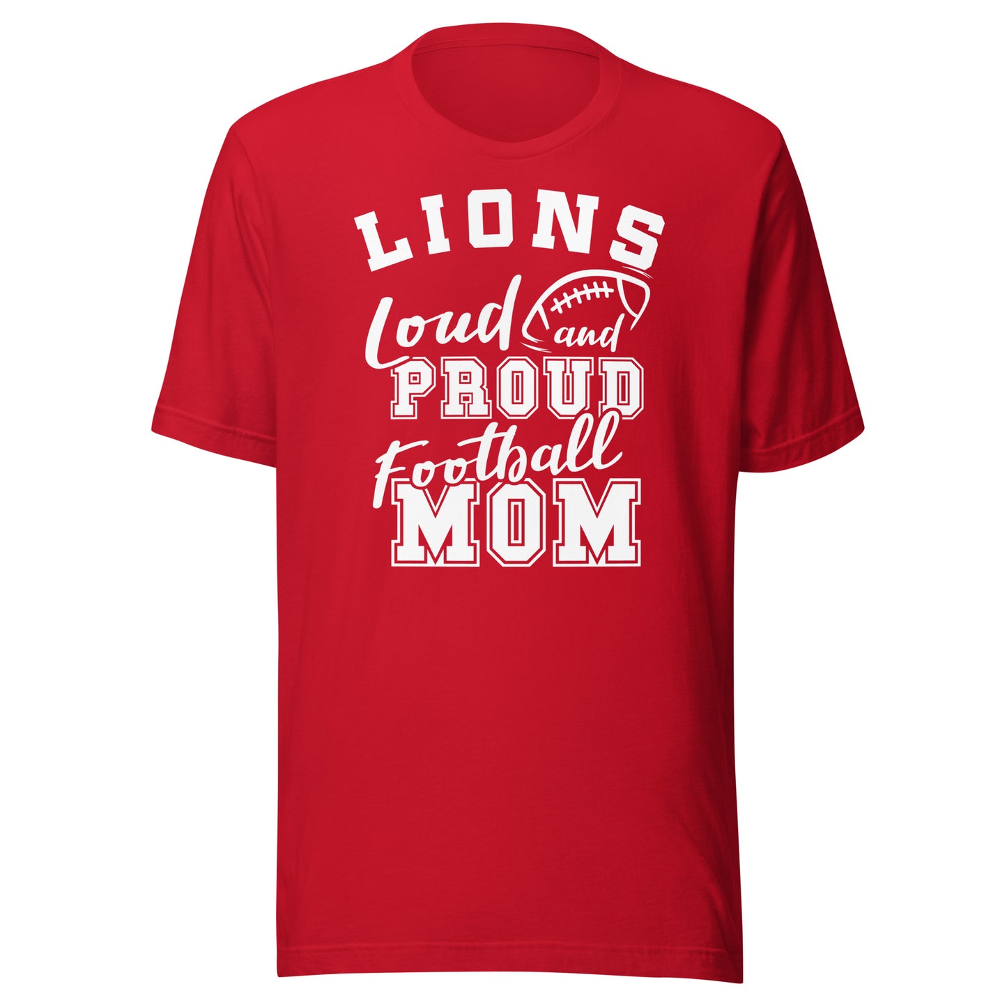 CUSTOMIZABLE - Marshall HS Lions Football Mom  -  Unisex t-shirt