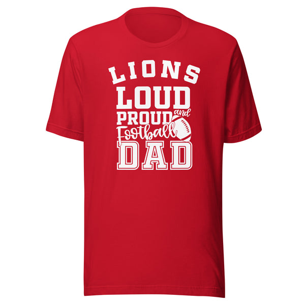 CUSTOMIZABLE - Marshall HS Lions Football Dad  -  Unisex t-shirt