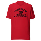 Paris Mayo MS Redbirds - Property of Athletic Dept. - Unisex t-shirt