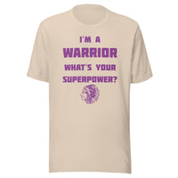 Casey-Westfield HS Warriors - Superpower (purple)  -  Short-Sleeve Unisex T-Shirt