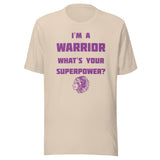 Casey-Westfield HS Warriors - Superpower (purple)  -  Short-Sleeve Unisex T-Shirt