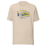 Chesty Potato Ruffles Chips / Chesty Foods (blue/yellow) - Terre Haute Indiana  -  Short-Sleeve Unisex T-Shirt