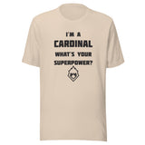 Chrisman HS Cardinals - Superpower (black)  -  Short-Sleeve Unisex T-Shirt