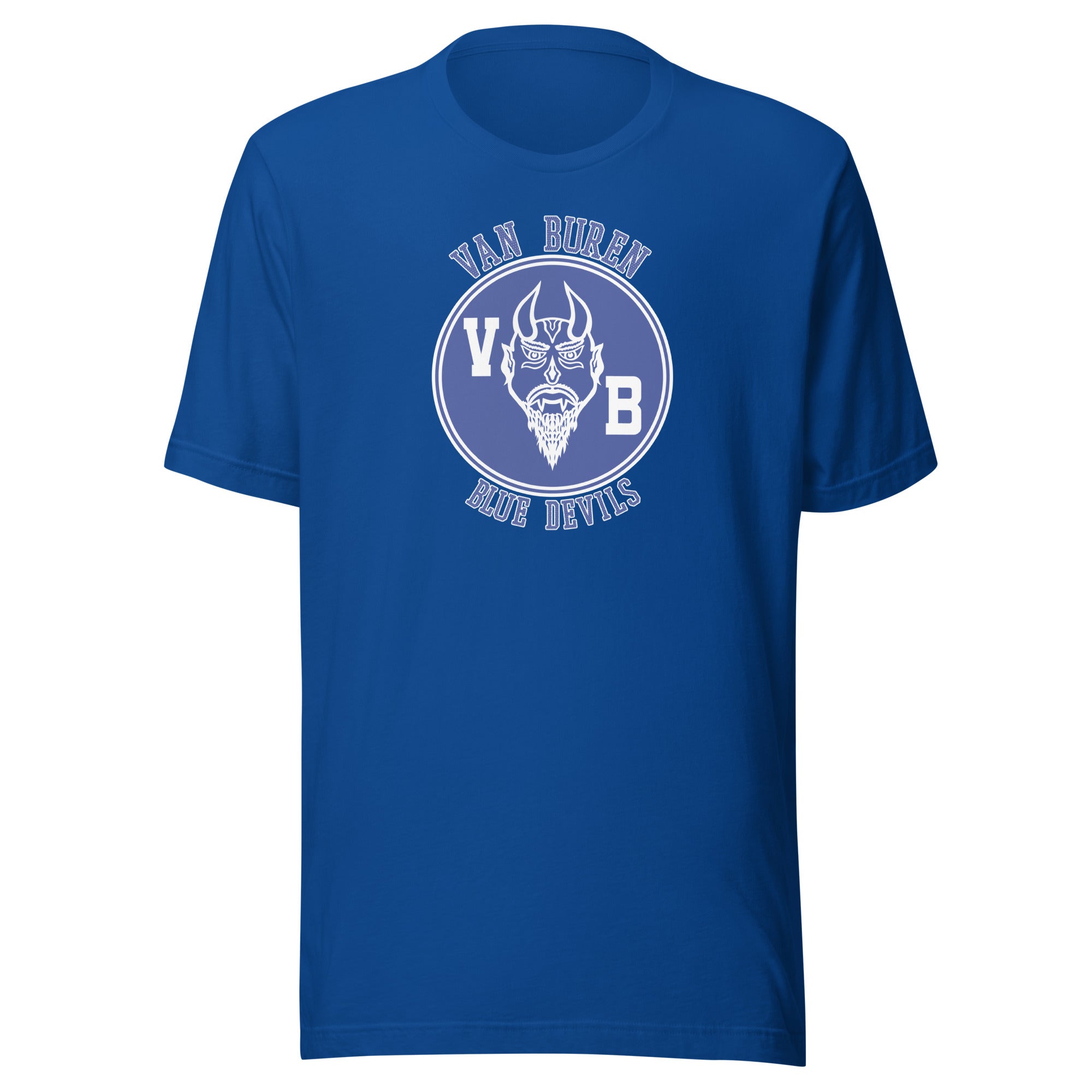 Van Buren HS Blue Devils - Center Court design  -  Unisex t-shirt