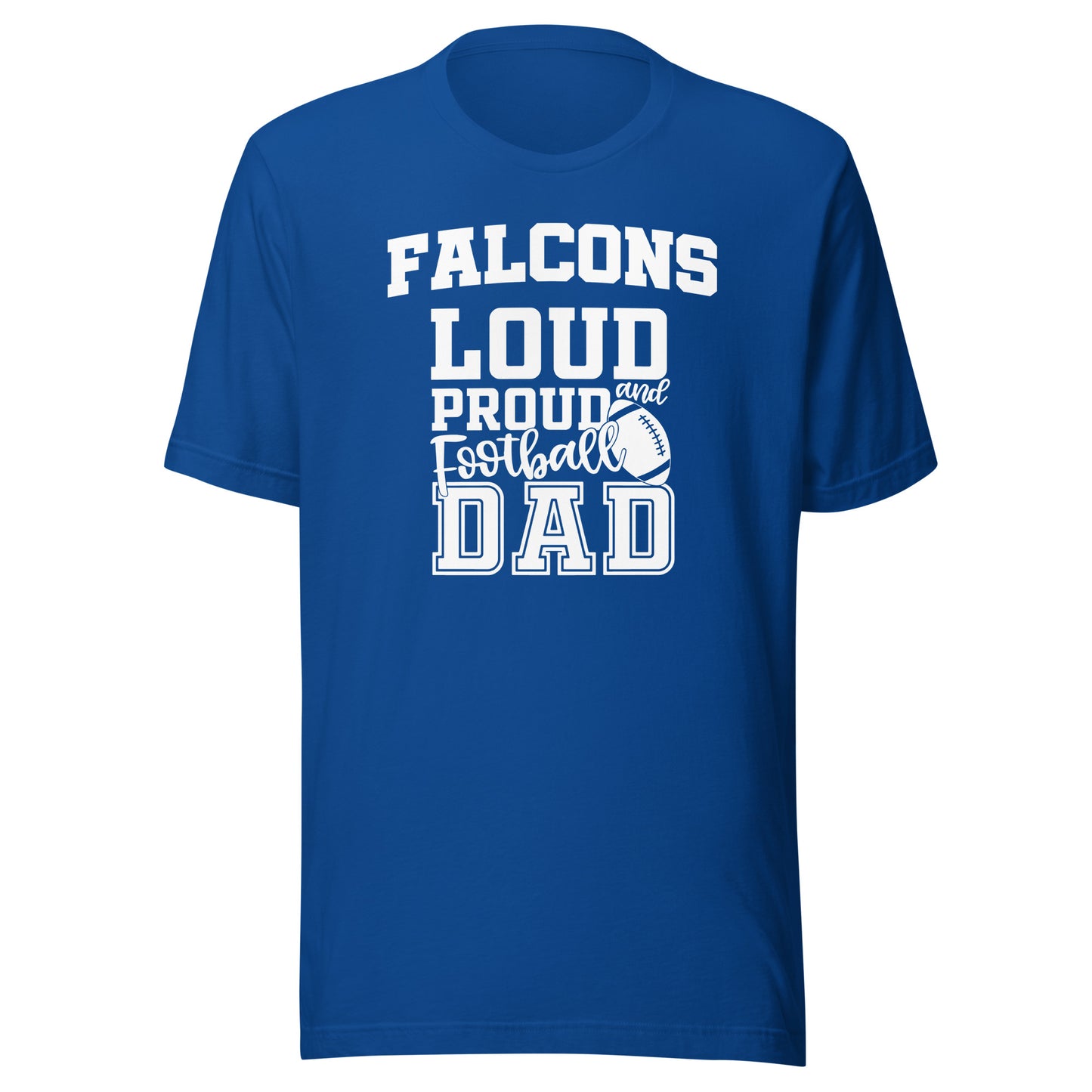 CUSTOMIZABLE - North Vermillion HS Falcons Football Dad  -  Unisex t-shirt