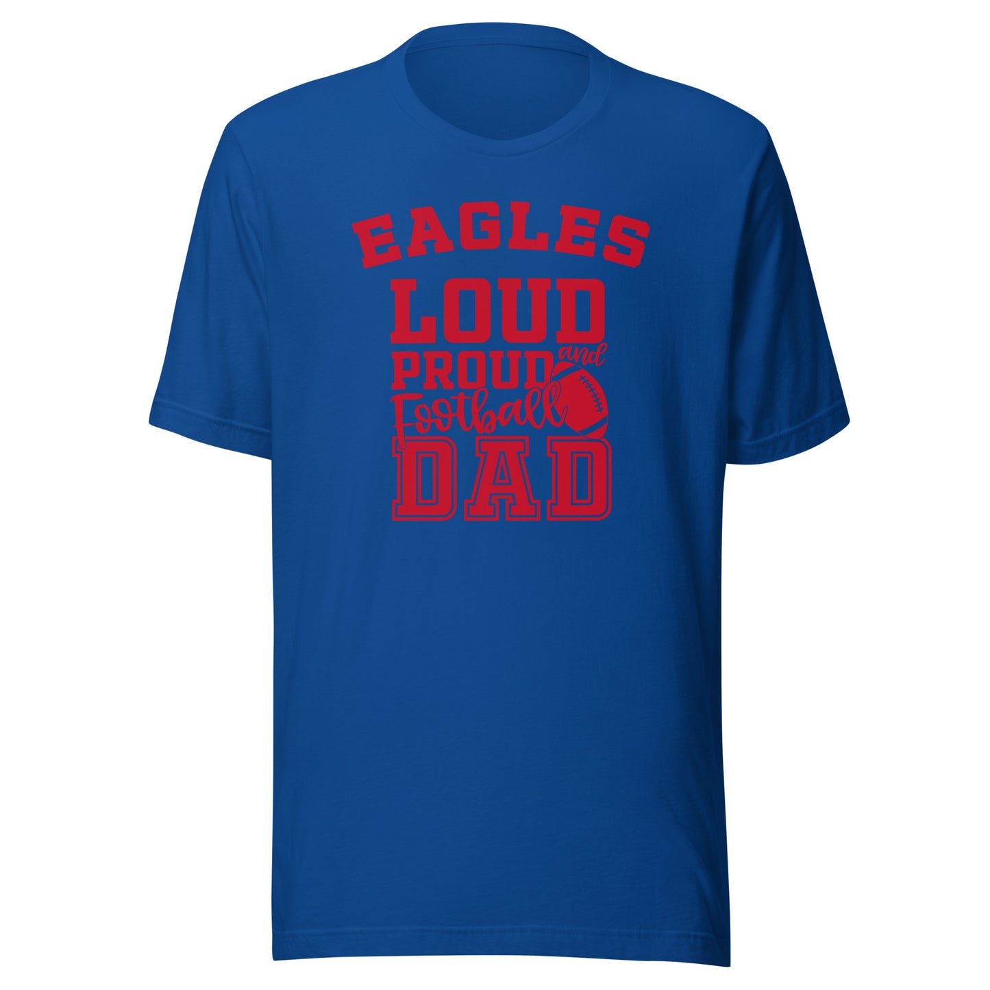 CUSTOMIZABLE - South Putnam HS Eagles Football Dad  -  Unisex t-shirt