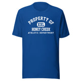 Honey Creek MS Bees - Property of Athletic Dept. - Unisex t-shirt