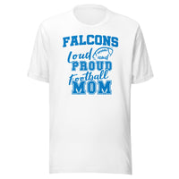 CUSTOMIZABLE - North Vermillion HS Falcons Football Mom  -  Unisex t-shirt