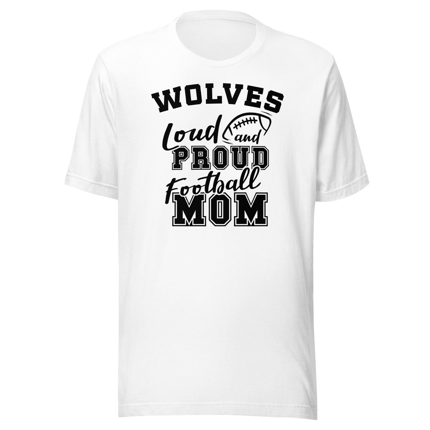 CUSTOMIZABLE - Parke Heritage HS Wolves Football Mom  -  Unisex t-shirt