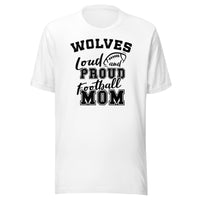 CUSTOMIZABLE - Parke Heritage HS Wolves Football Mom  -  Unisex t-shirt