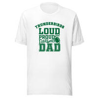CUSTOMIZABLE - North Central HS Thunderbirds Football Dad  -  Unisex t-shirt