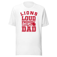 CUSTOMIZABLE - Marshall HS Lions Football Dad  -  Unisex t-shirt