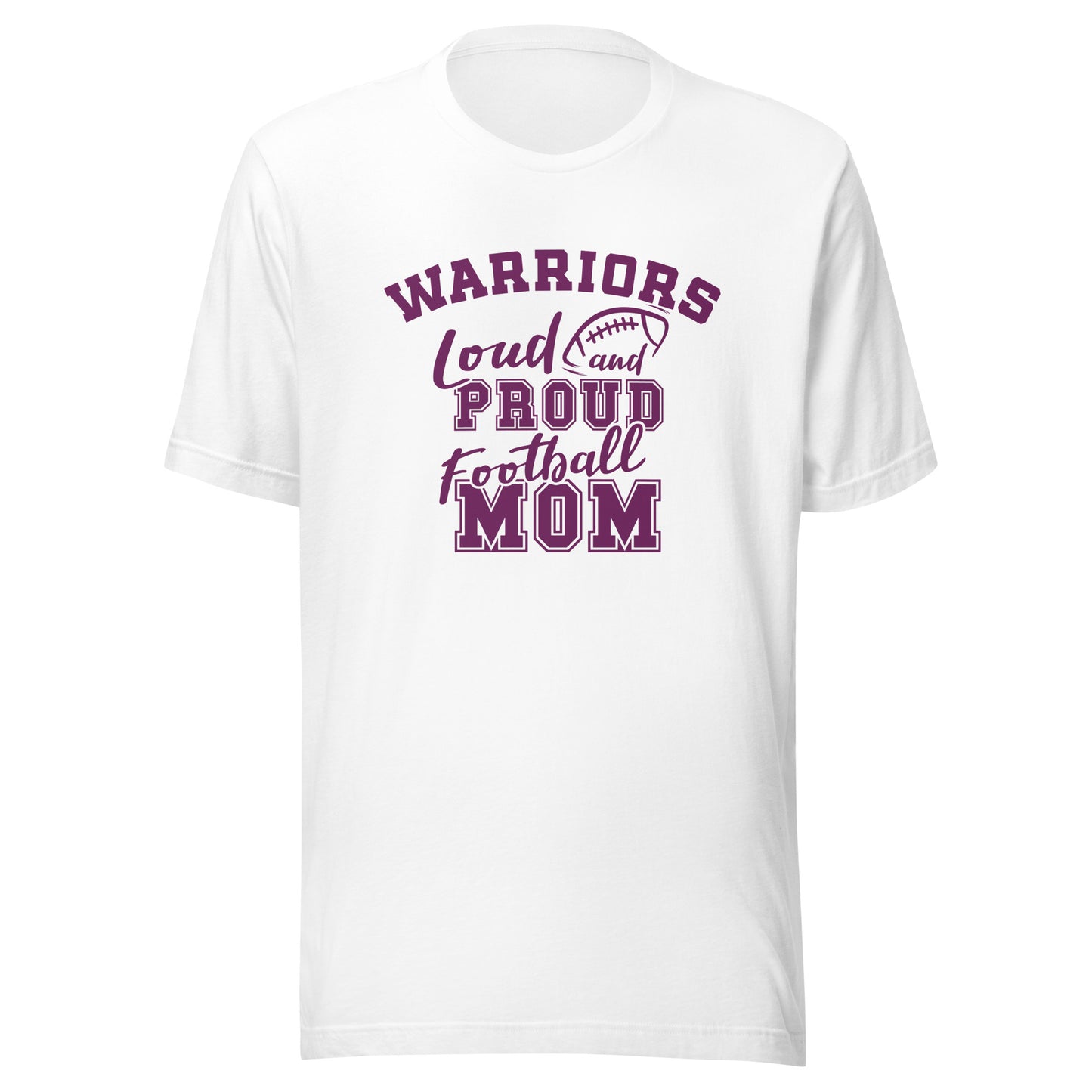 CUSTOMIZABLE - Casey-Westfield HS Warriors Football Mom  -  Unisex t-shirt