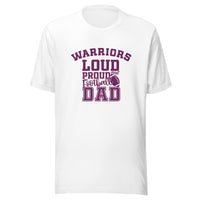 CUSTOMIZABLE - Casey-Westfield HS Warriors Football Dad  -  Unisex t-shirt