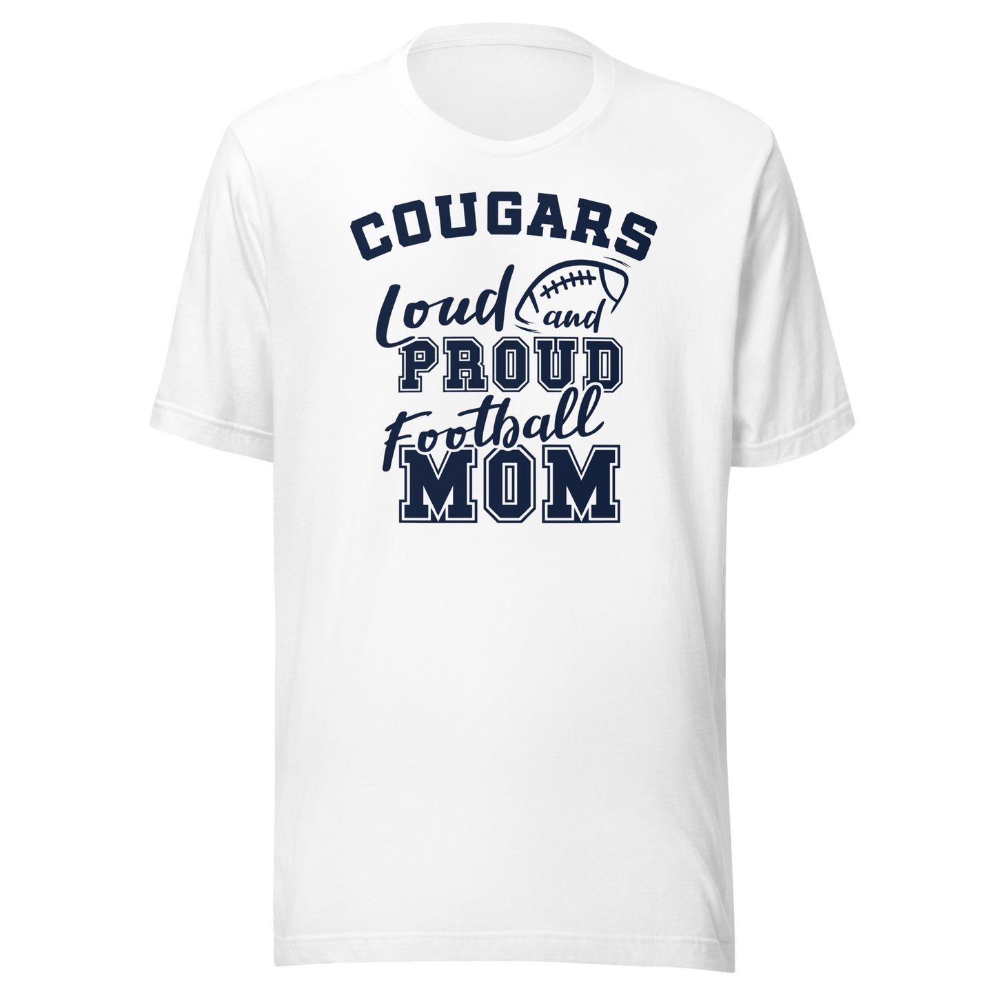 CUSTOMIZABLE - North Putnam HS Cougars Football Mom  -  Unisex t-shirt