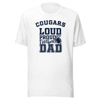 CUSTOMIZABLE - North Putnam HS Cougars Football Dad  -  Unisex t-shirt