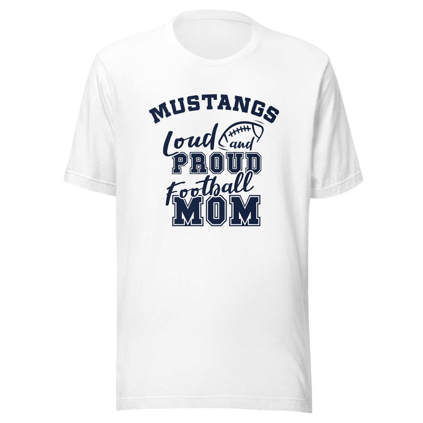 CUSTOMIZABLE - Fountain Central HS Mustangs Football Mom  -  Unisex t-shirt