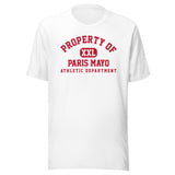 Paris Mayo MS Redbirds - Property of Athletic Dept. - Unisex t-shirt