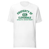 Cloverdale HS Clovers - Property of Athletic Dept. - Unisex t-shirt