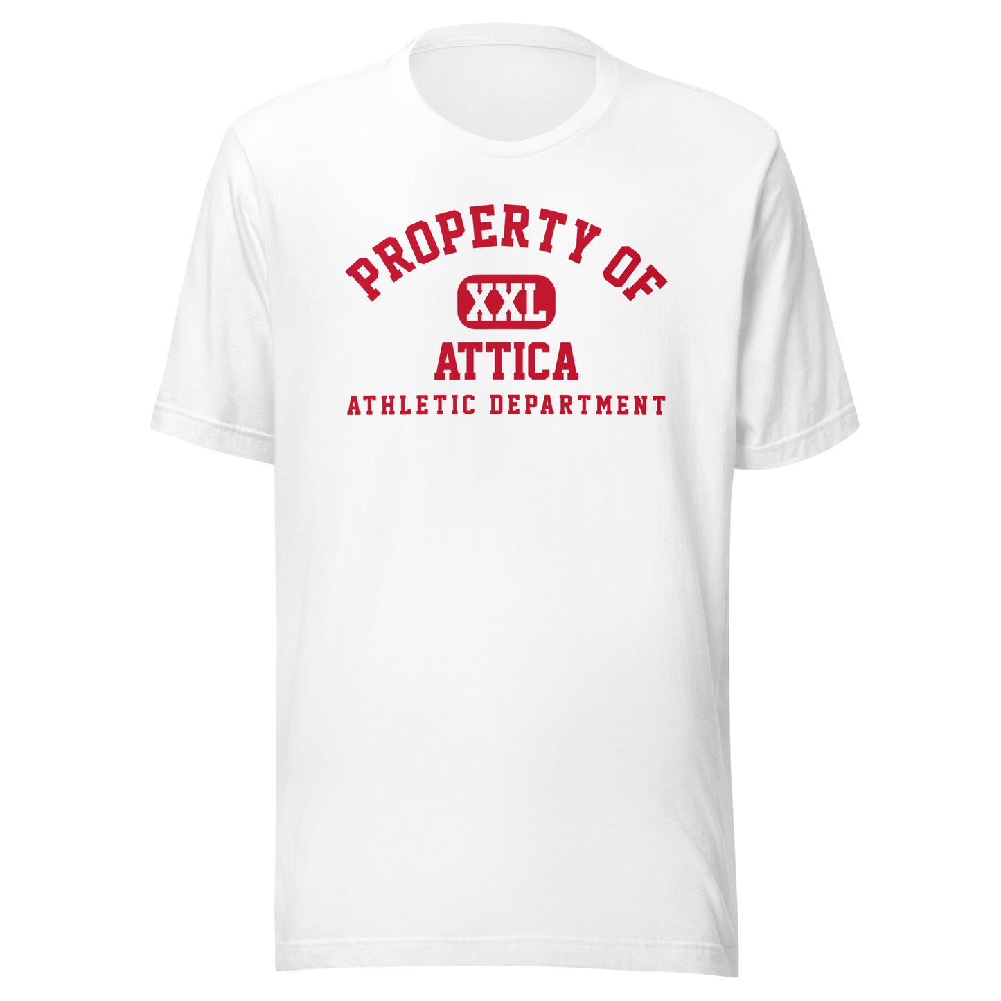 Attica HS Red Ramblers - Property of Athletic Dept. - Unisex t-shirt