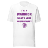 Casey-Westfield HS Warriors - Superpower (purple)  -  Short-Sleeve Unisex T-Shirt