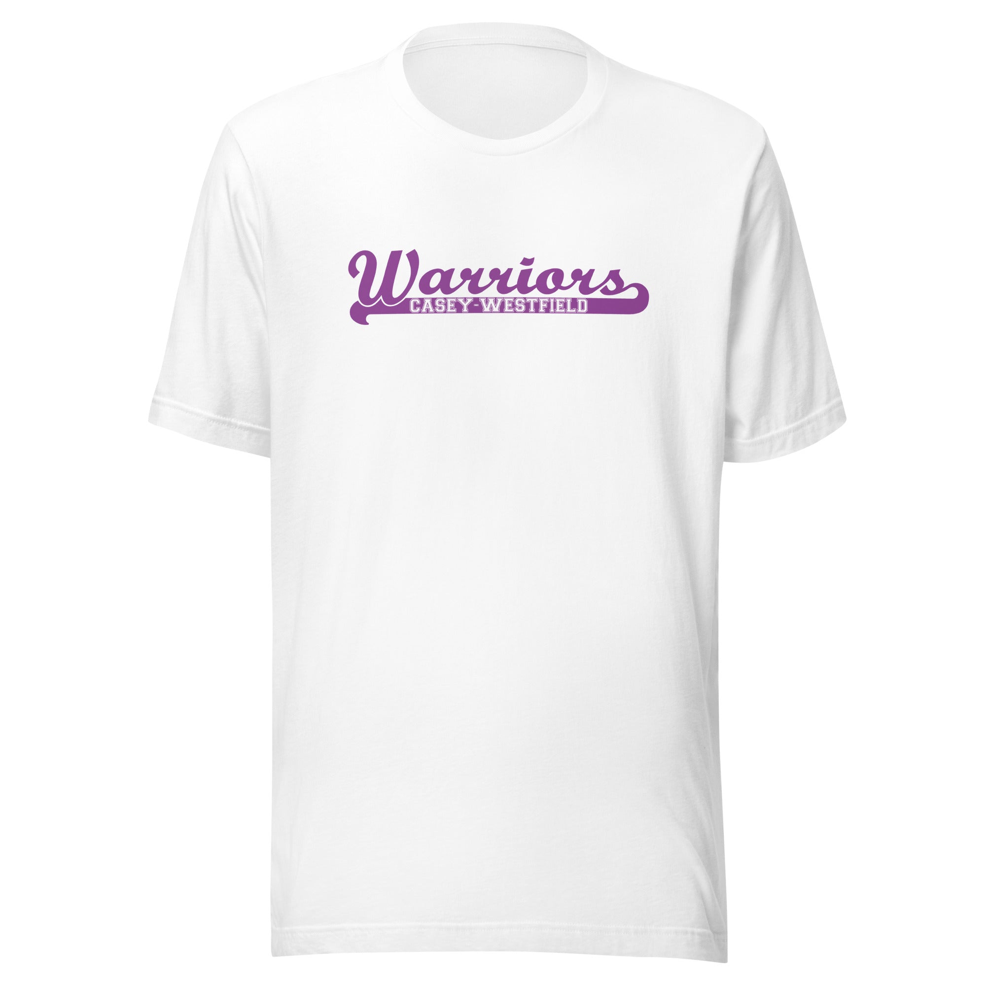 Casey-Westfield HS Warriors - Banner (purple)  -  Short-Sleeve Unisex T-Shirt
