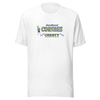 Chesty Cornies / Chesty Foods (blue/yellow) - Terre Haute Indiana  -  Short-Sleeve Unisex T-Shirt