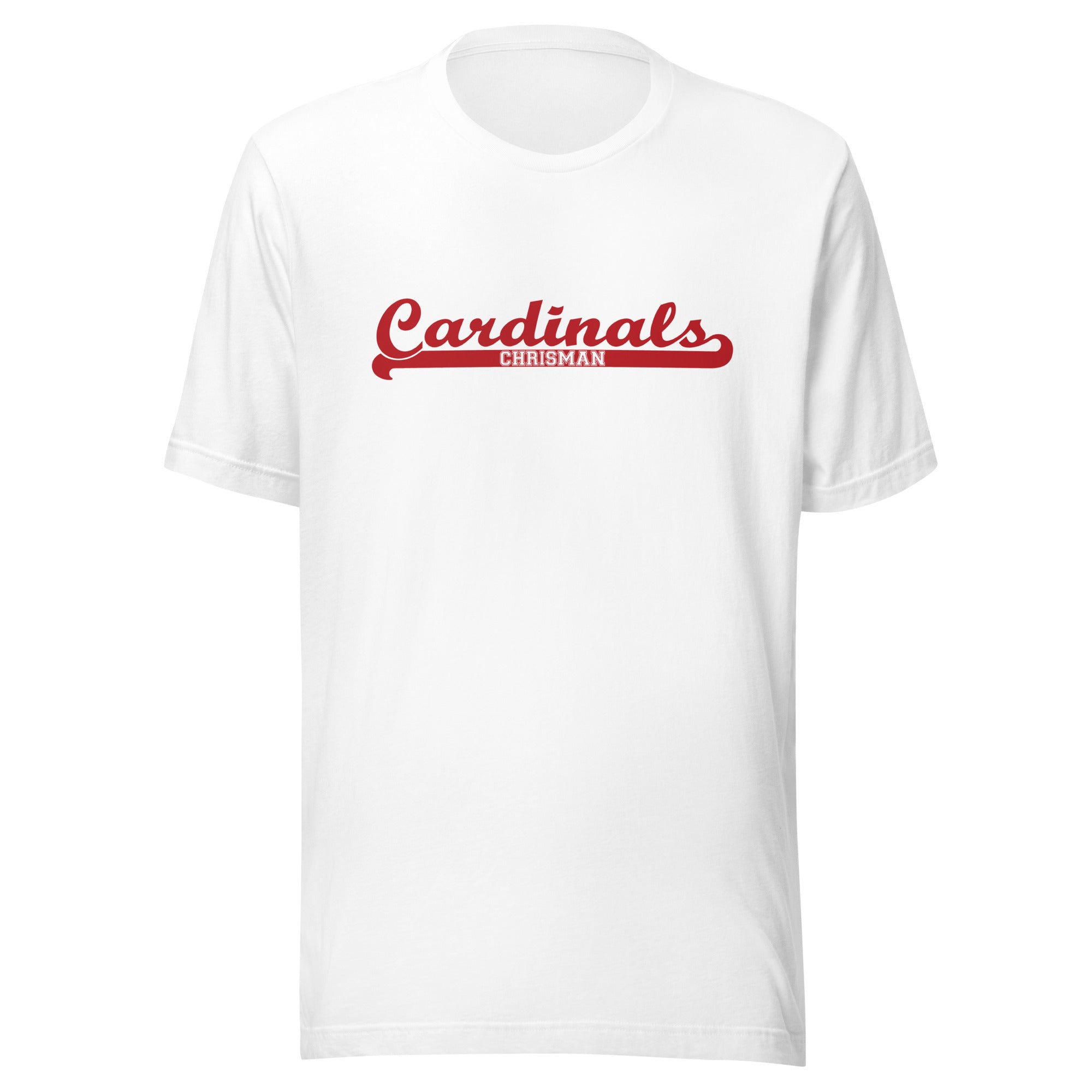 Chrisman HS Cardinals - Banner (red)  -  Short-Sleeve Unisex T-Shirt