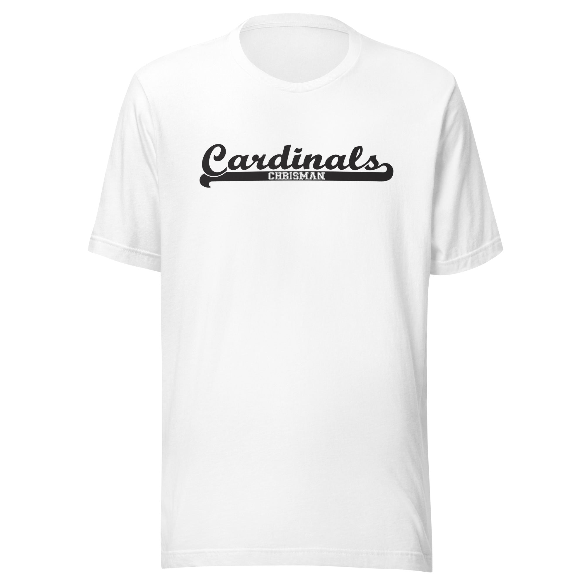 Chrisman HS Cardinals - Banner (black)  -  Short-Sleeve Unisex T-Shirt