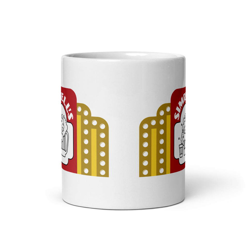 Simmrell's Bar - sign design - Terre Haute Indiana  -  Coffee Mug (white)