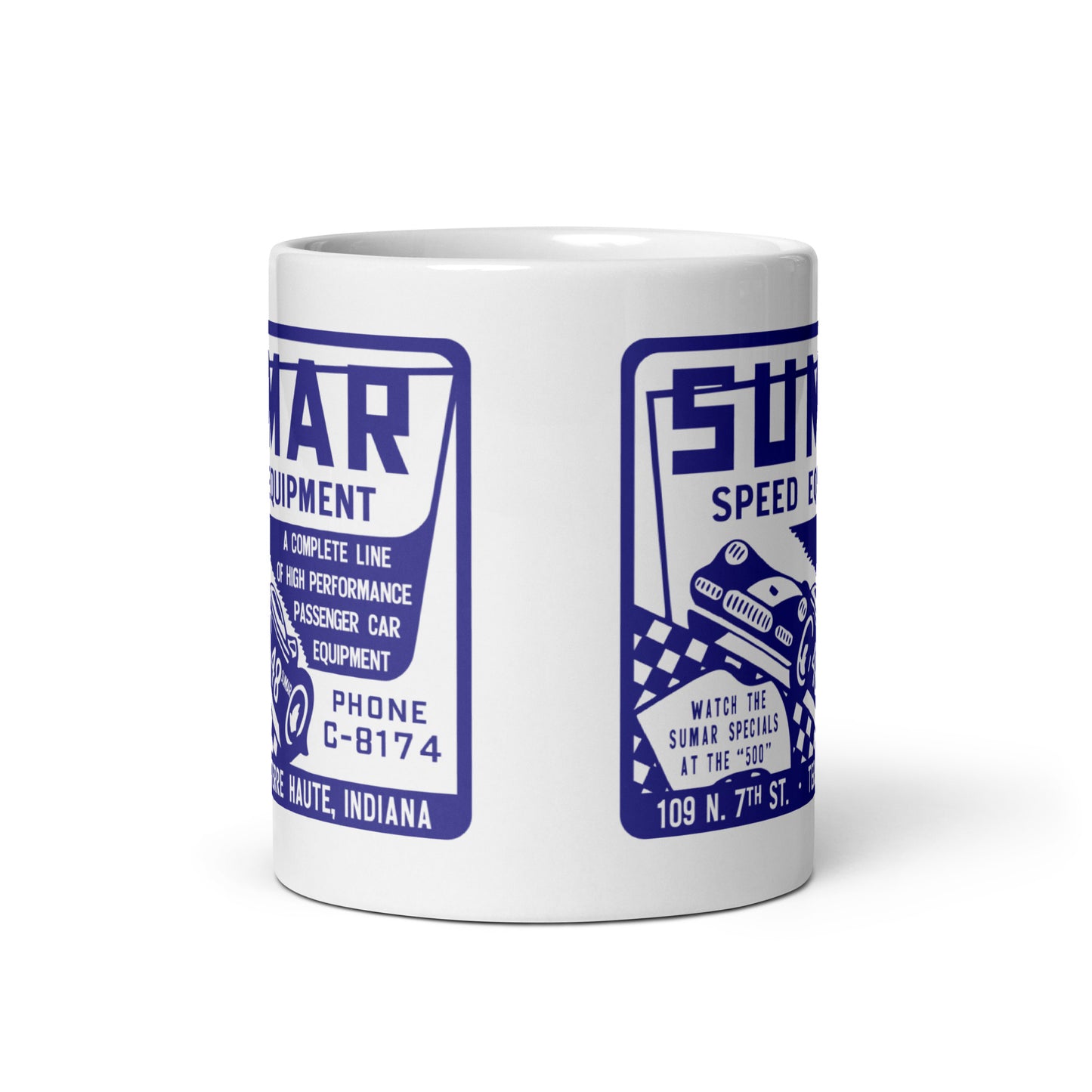 Sumar Speed Equipment - Terre Haute Indiana - design 1  -  Coffee mug (white)